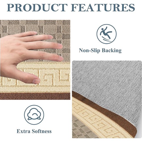 Non Slip Bath Mat Extra Large Bathroom Rug Water Absorbent Toilet Pedestal Mats - Picture 93 of 125