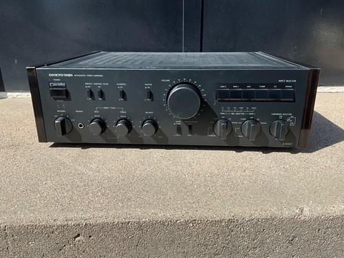 Onkyo Integra A-8087 Integrated Amp w/ Rosewood Sides, 100w/ch, Needs Repair