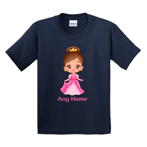 Personalized Princess kids T-Shirt Funny Custom Birthday Girl Party Gift Tee USA - Picture 6 of 14