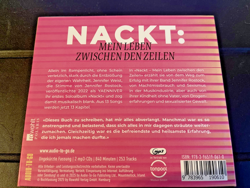 NACKT, Jennifer Weist, MP3 CDs - Bild 2 von 2