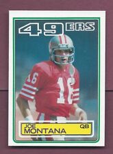 RAZOR SHARP PACK FRESH 1983 TOPPS FOOTBALL #169 JOE MONTANA HOF 49ERS X442