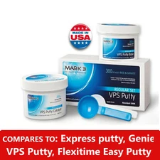 PUTTY FAST Set VPS PVS Dental Impression Base & Catalyst Regular Set Mark3 USA