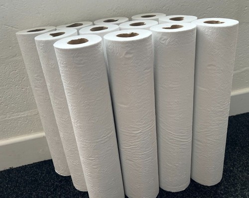 Premium Quality 20" Couch Rolls Hygiene Massage Salon Beauty Paper Blue White - Picture 27 of 29
