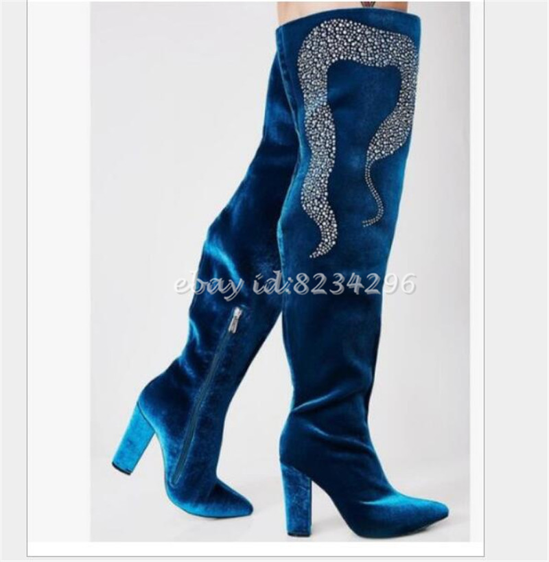 Persönlichkeit Hoch Blockabsatz Stiefel Damenschuhe Damenschuhe Damenschuhe Spitz Overkneestiefel Sexy 895d97 Persönlichkeit Hoch Blockabsatz Stiefel Damenschuhe Damenschuhe Damenschuhe Spitz Overkneestiefel Sexy 895d97