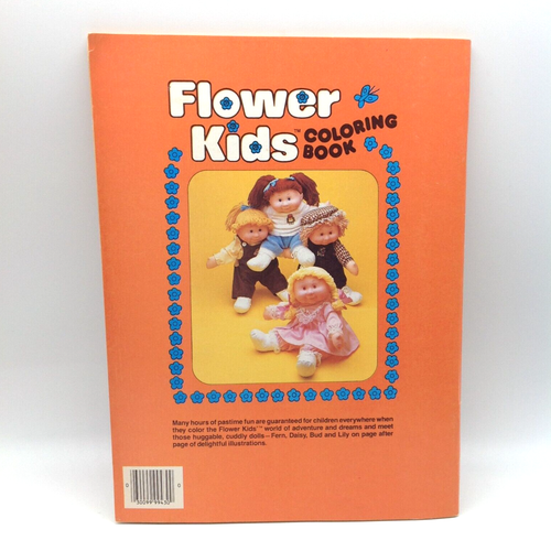 1984 Flower Kids Coloring Book - Unused - Picture 3 of 5