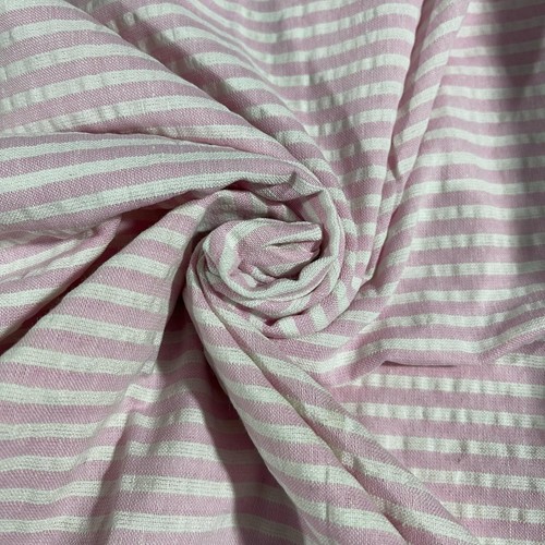 100% Cotton Seersucker Fabric Crush Stripe Costume Craft Dress Material 44" - Picture 10 of 24