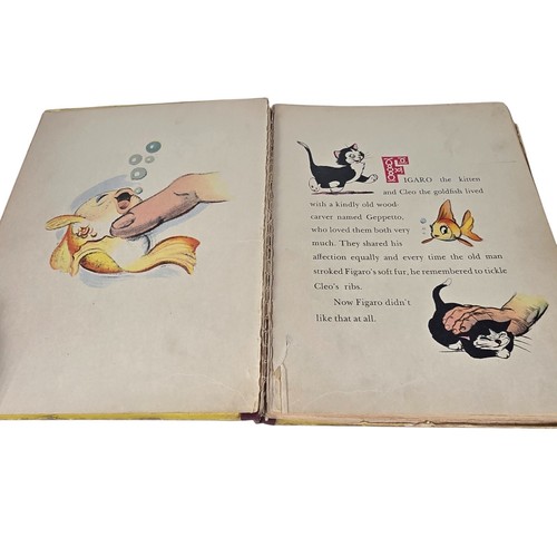 Figaro and Cleo Book Walt Disney Adventures of Pinocchios Friends 1940 Vintage - Picture 8 of 17