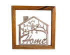 Wood Metal Home Wall Décor – Rustic Farmhouse Sign with Tree & Birds | Hanging