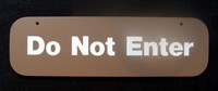 Circa 1990s do Not Enter Masonite 3.5 X 12 Unused Door Sign Circa 1990s do Not Enter Masonite 3.5 X 12 Unused Door Sign