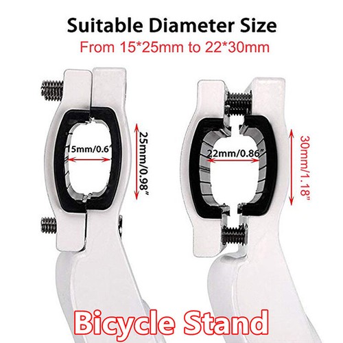 Black Motorcycle CNC Aluminum Alloy Adjustable Kickstand Foot Side Stand USA - Foto 11 di 13