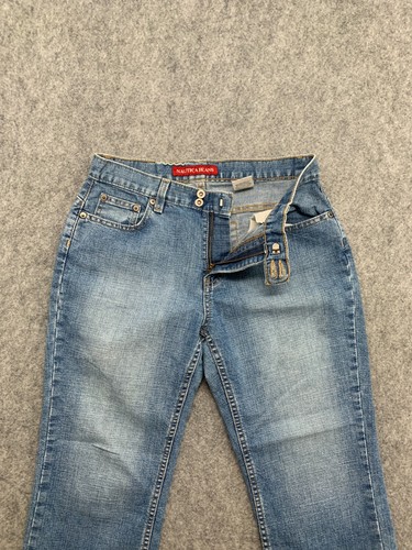 Nautica Jeans Womens Size 6 Medium Wash Straight Leg Button Tab Stretch Denim - Bild 1 von 12