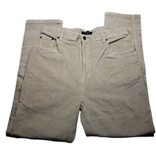 Bill Blass Womans Sz 16 Jeans Beige Corduroy Straight Leg Pants Pockets