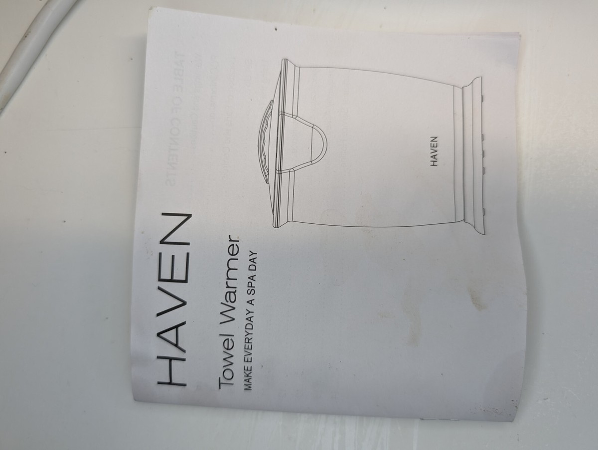 Haven towel warmer manual sale