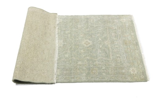 Hand-Knotted Distressed Muted Floral Rug Transitional Oriental Carpet 3X5 ft - Picture 15 of 16