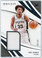 2020-21 Panini Immaculate Basketball Jumbo Relic #RRJ-TRE Tre Jones #94/99
