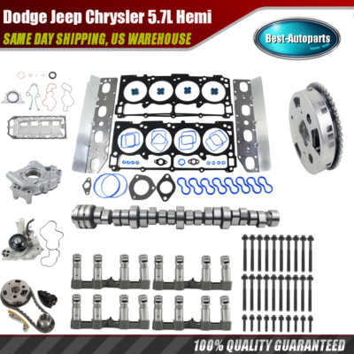 MDS LIFTERS KIT 5.7L CAMSKIT HEAD GASKETS FOR 2009-2018 5.7L Dodge Ram 1500 HEMI