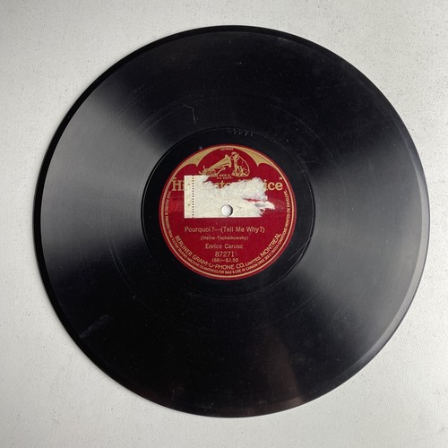 10" 78 U/min - Enrico Caruso - Pourquoi ? Tell Me Why? / HMV 87271 - Bild 2 von 3