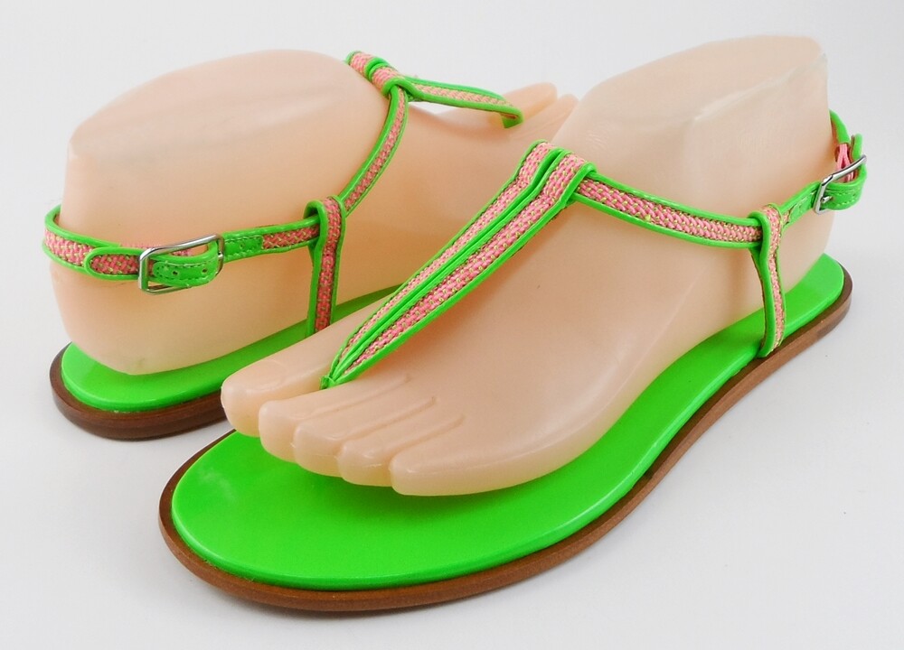 VIA VIA VIA SPIGA CYNNA Green Man Made Designer Sandals Open Toe 6.5 M 7f4469 VIA VIA VIA SPIGA CYNNA Green Man Made Designer Sandals Open Toe 6.5 M 7f4469