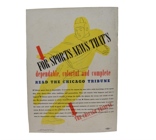 Antico Programma Calcio All Star Game 1938 Tutti gli Americani vs Washington - Foto 2 di 6