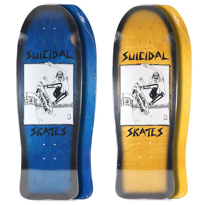 Suicidal Skates Fish Tail Pool Skater 10.125'' Reissue Black Fade OG Shape Deck