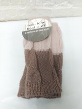 Two Tone Boot Cuff New 2 Options in One Acrylic Womens leg Warmer