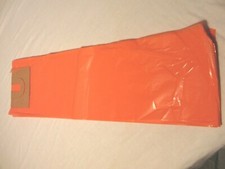 100 Pack - 7" x 23" Orange Newspaper Bags - Heavy Duty Plastic Bag