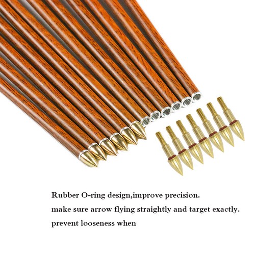 24) Archery Point Arrowhead ID6.2mm OD7.6mm 75gr O-ring Tips