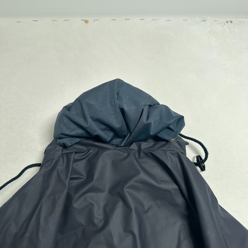 Line 7 i7 Rain Jacket Coat Mens Medium M Blue Water Resistant Coated Hood Zip - Picture 12 of 13