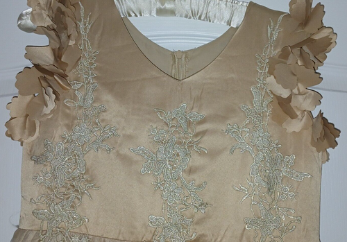 NWT Trish Scully child full length  party gown/ family picture Bianca gold 14 - Picture 6 of 16