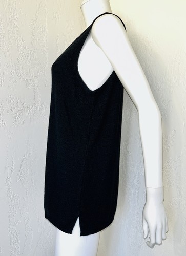 RARE Vtg Stephanie Schuster Black Knit Tank Sleeveless Tunic Top USA Size S VGC - Picture 9 of 16