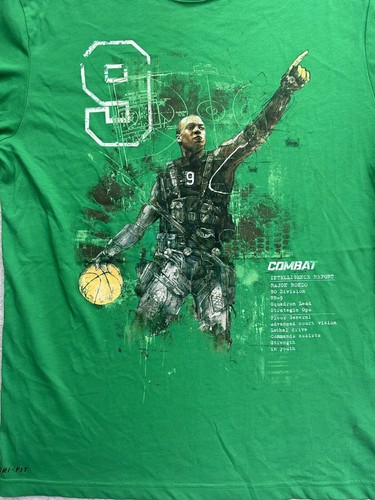 Y2K Nike Rajon Rondo Boston Celtics Special Ops Combat grün T-Shirt Größe Large - Bild 6 von 7