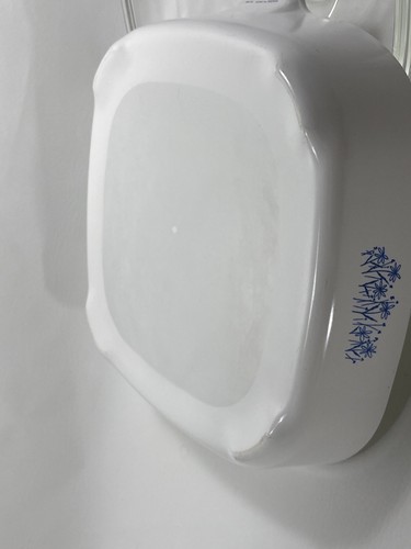 Corning Ware Sears blau Blumenmuster MW-16 bedeckt 10" Mikrowelle Bräunungsschale - Bild 7 von 12