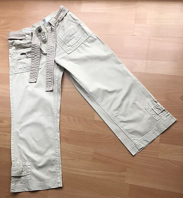 Damen - Sommerhose / Hose / Capri / Bermuda - C&A (Yessica) - Größe XS - beige
