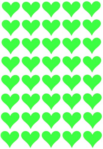 Valentines Day Heart Shape Stickers 19mm Decoration Colored Stickers - Picture 19 of 31