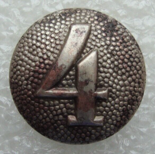 WW2 German Army Uniform Shoulder Board Button 4 Company Original D2