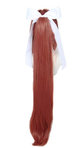 Long Girl Wig with White Bow Halloween Cosplay Costume Wig for Women - Picture 6 of 7
