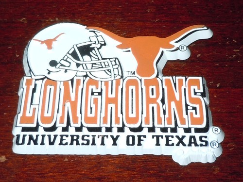 TEXAS LONGHORNS Vintage alt NCAA SEC GUMMI KÜHLSCHRANKMAGNET Standbrett