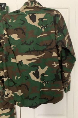 Vintage Deerskin Flannel Mens Camouflage Hunting Shirt & Pants Made USA Med 34 - Picture 5 of 17