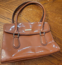 Vintage Liz Claiborne BROWN LEATHER PURSE HANDBAG
