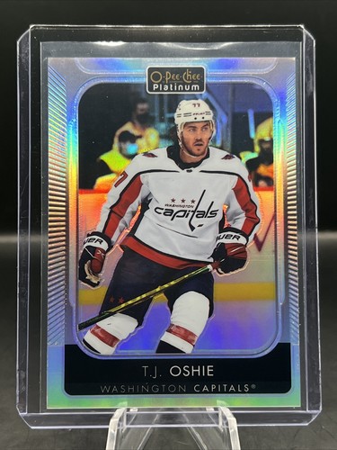 21/22 O-Pee-Chee Platinum - TJ OSHIE RAINBOW #158 Washington Capitals - Picture 2 of 3