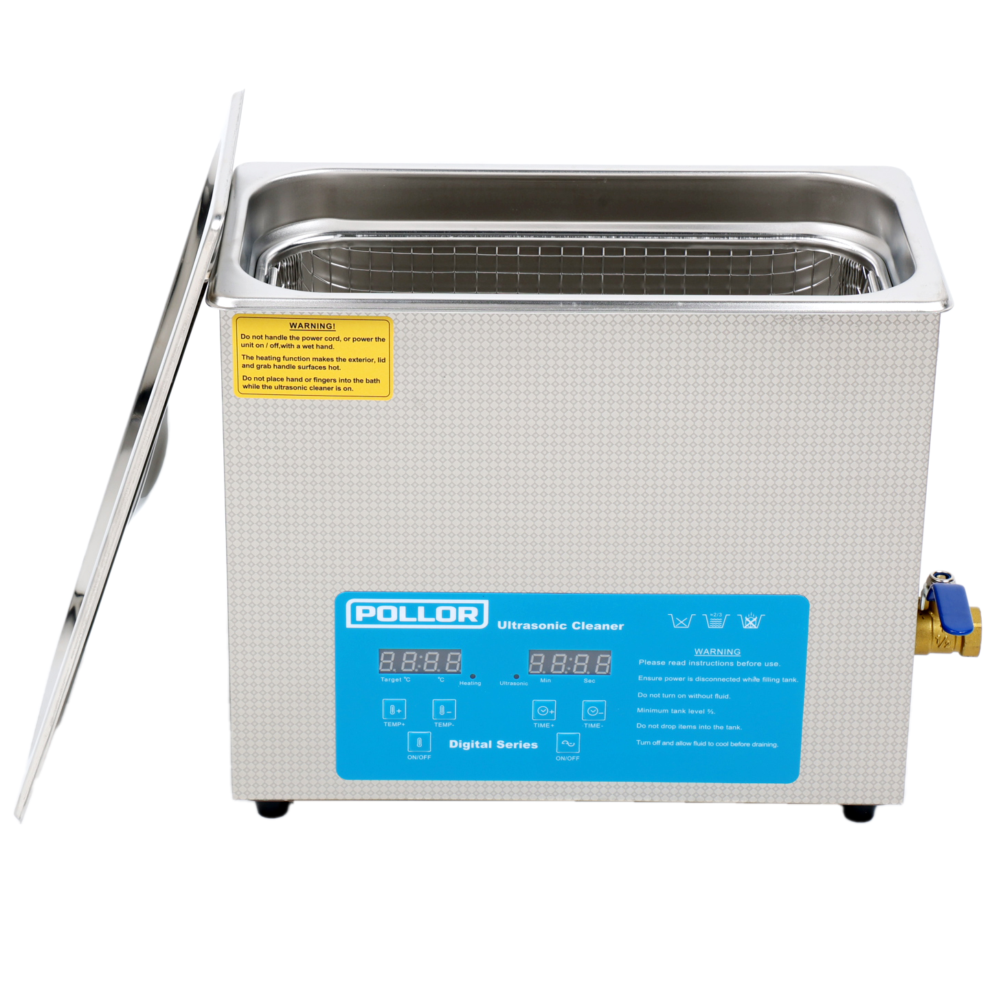 6L Digital Ultrasonic Cleaner Temperature Control Timer Cleaning Bath