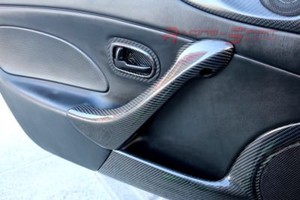 BLACK STITCH 2X DOOR HANDLE LEATHER COVER FITS MAZDA MX5 MK2 MIATA 2.5 01-05 BLACK STITCH 2X DOOR HANDLE LEATHER COVER FITS MAZDA MX5 MK2 MIATA 2.5 01-05
