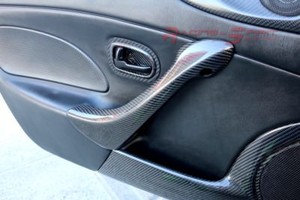 Details About Real 3d Glossy Carbon Fiber Interior Door Handle Cover Set 99 05 Mx 5 Nb Miata