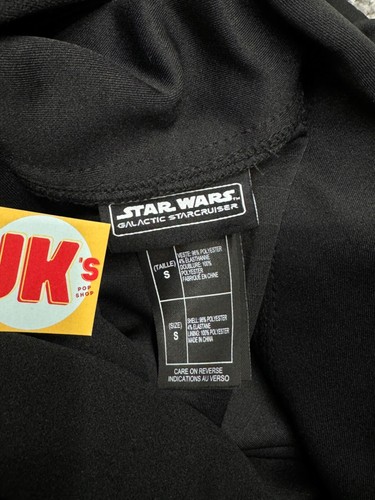 NEW Star Wars Dress Small Black Galactic Starcruiser Galaxys Edge Hooded Disney - Picture 7 of 9