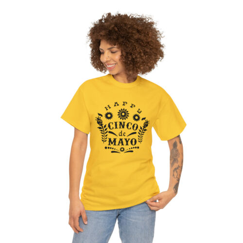 Happy Cinco De Mayo | Unisex | Heavy Cotton | T-Shirt | Mexican Holiday - Picture 23 of 26
