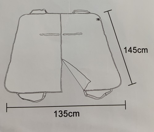 PetMade Rear Seat Cover/Protector Black Quilted 53 in. x 57 in. - Picture 3 of 7