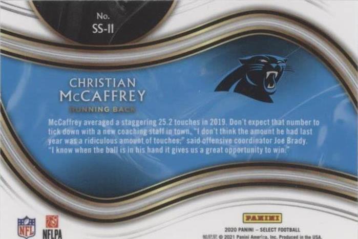 2020 Panini Select Christian McCaffrey #SS-11