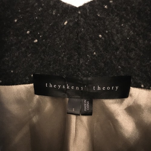 Beautiful Theory (Oliver Theyskens) Oversized Grey Fleck Boucle Cocoon Coat-S - Picture 3 of 14