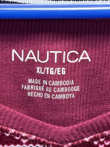 Nautica Women's 2 Piece Fleece Pajama PJ Sleepwear Set V-Neck Top - XLarge - Picture 5 of 9