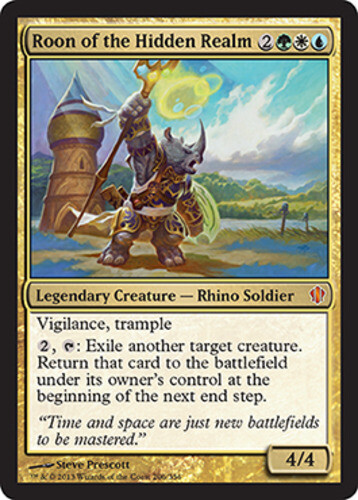 MTG - Roon of the Hidden Realm - Commander 2013 - LP, English Magic FLAT RATE SH